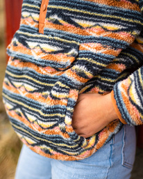 1 A/Div Switchback Pullover Mock Neck Sweatshirt Blue ABJFT00291 Billabong