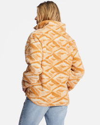 3 A/Div Switchback - Fleece met Col voor Dames Beige ABJFT00291 Billabong