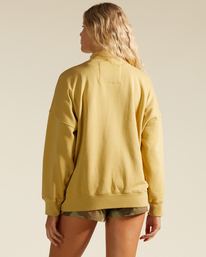 3 A/Div Canyon Mock Neck Sweatshirt Yellow ABJFT00293 Billabong