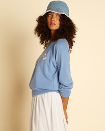 1 Wrangler On The Rise Crewneck Sweatshirt Blue ABJFT00337 Billabong