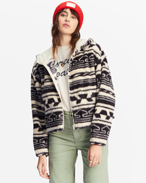 Marlowe - Zip Through Sherpa Jacket for Women  ABJFT00342