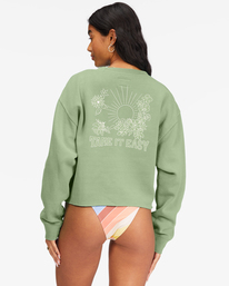 2 Take It Easy Crewneck Sweatshirt Blue ABJFT00352 Billabong
