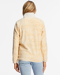 billabong, Boundary Lite - Sweat col montant pour Femme, DESERT SAND (ded) Boundary Lite - Mock Neck Sweatshirt for Women ABJFT00361