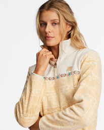 5 Boundary Lite - Sweatshirt com meia gola para Mulher Marrom ABJFT00361 Billabong