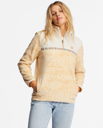 1 Boundary Lite - Sweater met Col voor Dames Brown ABJFT00361 Billabong