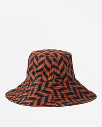 1 Time To Shine - Straw Bucket Hat for Women Red ABJHA00194 Billabong