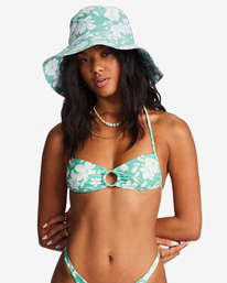 3 Time To Shine - Straw Bucket Hat for Women Green ABJHA00194 Billabong