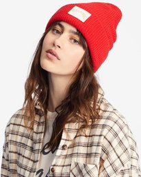 3 High Peaks - Beanie for Women Red ABJHA00213 Billabong