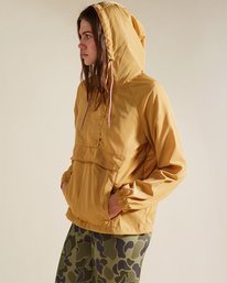 2 A/Div Trail Along Anorak Pullover Jacket Yellow ABJJK00142 Billabong