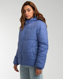 2 A/Div Transport Puffer 3 Hooded Zip-Up Jacket Blue ABJJK00167 Billabong