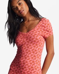 3 Girl In The Sun Bodycon Dress Pink ABJKD00203 Billabong