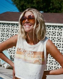 0 Salty Blonde Cut Off Tank Top  ABJKT00187 Billabong