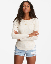 0 Fine By Me Long Sleeve Top White ABJKT00268 Billabong