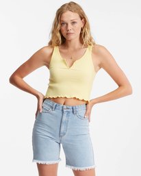 1 Notch Tank Ribbed Tank Top Yellow ABJKT00304 Billabong