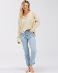 1 New Anyday Henley Top Brown ABJKT00307 Billabong