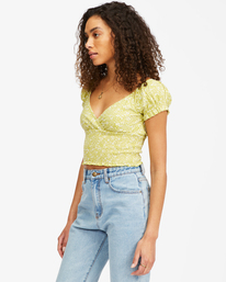 3 Spring Air Short Sleeve Knit Top Green ABJKT00332 Billabong