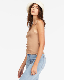 3 The Baby Knit Tank Top Brown ABJKT00343 Billabong