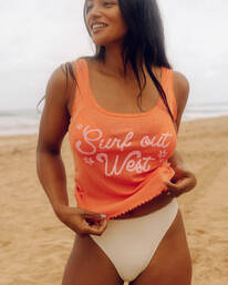 Sweet Talk - Rib Knit Vest Top for Women  ABJKT00357