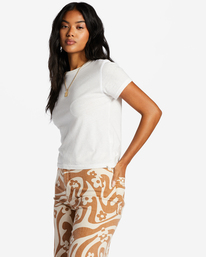 5 Better Then Basic Short Sleeve T-Shirt White ABJKT00396 Billabong
