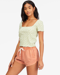 3 Squared Away Knit Top Blue ABJKT00415 Billabong