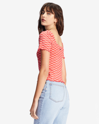 3 Squared Away - Crop top pour Femme Rose ABJKT00415 Billabong