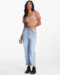 1 It's Love Fitted Knit Top Brown ABJKT00417 Billabong