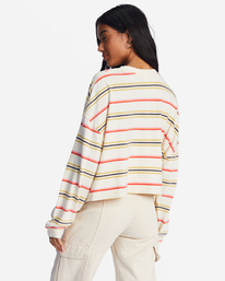 2 Beach Boyfriend Boxy Long Sleeve T-Shirt White ABJKT00426 Billabong