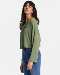 3 Come Again Cozy Lounge Top Green ABJKT00436 Billabong