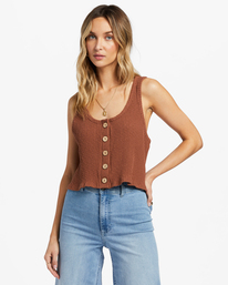 0 Keep Going Tank Top Brown ABJKT00437 Billabong