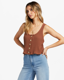 3 Keep Going Tank Top Brown ABJKT00437 Billabong