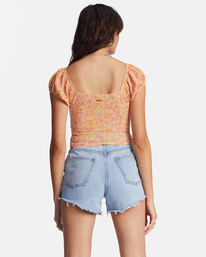 2 Pretty Sweet - Top corto da Donna Orange ABJKT00443 Billabong