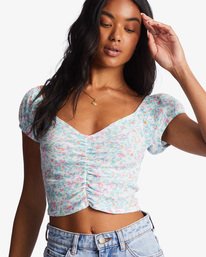 5 Pretty Sweet - Crop Top voor Dames White ABJKT00443 Billabong