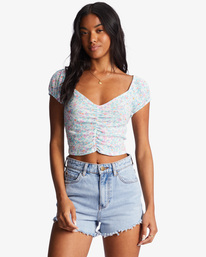 1 Pretty Sweet - Crop Top voor Dames White ABJKT00443 Billabong