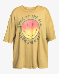 1 Billabong x Smiley True Boy Oversized T-Shirt Beige ABJKT00455 Billabong