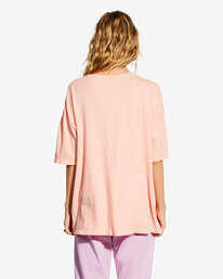 billabong, Billabong x Smiley True Boy - T-shirt oversize pour Femme, PEACH KISS (pek) Billabong x Smiley True Boy - Oversized T-Shirt for Women ABJKT00455