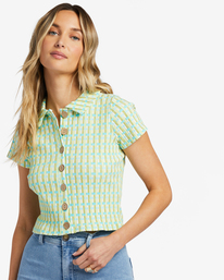 5 Forever Friend Rib Knit Top Blue ABJKT00464 Billabong