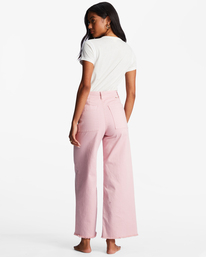 2 Free Fall - Wide Leg Trousers for Women Pink ABJNP00126 Billabong