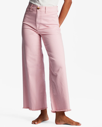 4 Free Fall - Pantalón de pata ancha para Mujer Rosa ABJNP00126 Billabong