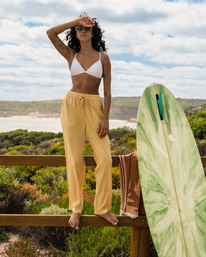 0 Beachy Keen - Beachy Trousers for Women Yellow ABJNP00216 Billabong