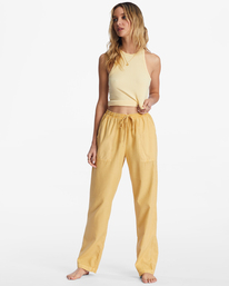 1 Beachy Keen - Calças de praia para Mulher Amarelo ABJNP00216 Billabong