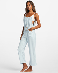 1 Beach Cruiser Wide-Leg Overalls Blue ABJNP00234 Billabong