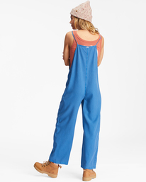 3 Beach Cruiser Wide-Leg Overalls Blue ABJNP00234 Billabong
