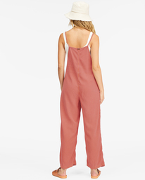 2 Beach Cruiser Wide-Leg Overalls Pink ABJNP00234 Billabong
