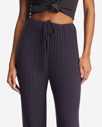6 So Easy Elastic-Waist Knit Pants Black ABJNP00299 Billabong