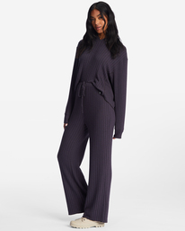 2 So Easy Elastic-Waist Knit Pants Black ABJNP00299 Billabong