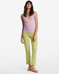 1 Better Together - Ankle Bootcut Knit Pants for Women Green ABJNP00333 Billabong