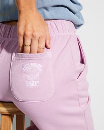 3 Billabong x Smiley Happy Saturday Joggers Purple ABJNP00343 Billabong