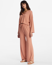 2 So Easy Cozy Lounge Pants Brown ABJNP00354 Billabong
