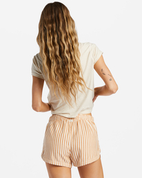 2 Road Trippin Elastic Waist Shorts Beige ABJNS00100 Billabong