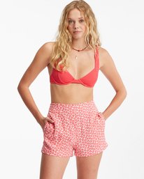 0 Set Me Up Short High-Waisted Shorts Red ABJNS00228 Billabong